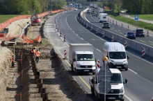 Nova ureditev na štajerski avtocestni vpadnici v Ljubljano šele po 27. aprilu