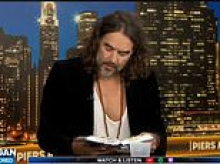 Moment Russell Brand fails to find Bible passage he read in court in excruciating 90 second clip - after admitting he fears going to prison