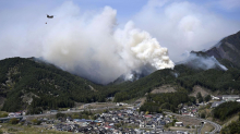 Feuer: Waldbrand wütet im Nordosten Japans