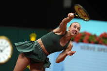 Tennis: Anastasia Potapova zog in Madrid ins Achtelfinale ein