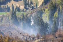 Waldbrand im Lesachtal wieder aufgeflammt: Einsatz wird noch Tage dauern