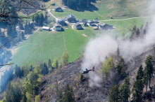 Gefährlicher Kampf gegen Glutnester bei Waldbrand im Lesachtal 