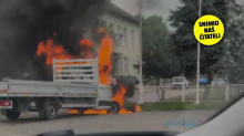 VIDEO Dramatična snimka iz V. Gorice! Kamion gorio kraj ceste