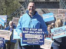 Union Bridge over troubled waters... Russell Findlay talks up 'treasured and enduring bonds of the United Kingdom' in face of another referendum threat