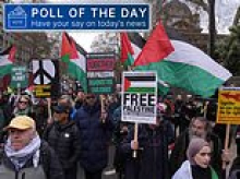 POLL OF THE DAY: Should pro-Palestine marches be banned, after latest anti-Semitic terror attack?