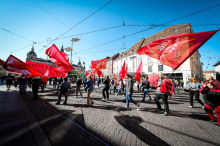 Fotos von der SPÖ-Kundgebung mit Kampus & Co. am 1. Mai  