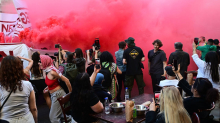 1. Mai: Massen auf Straße: Demonstration kommt nur langsam voran