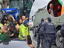 RIOT SQUAD on standby amid threats of imminent blockade at Whitegate oil refinery in Cork - and gardai have been ordered to react with more AGGRESSION towards agitators than they did in last month's illegal shutdown