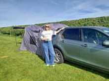 I turned my car boot into a hotel on wheels with Aldi's £69.99 camping tent - but some 'snooty' campsites won't accept 'downmarket' tourists who bring them