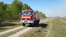 Alter Truppenübungsplatz: Waldbrand auf mehr als 110 Hektar ausgebreitet
