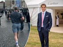'Hottest young royal' Alexander Ogilvy runs marathon to raise funds for charity founded by veteran who served with Princes William and Harry