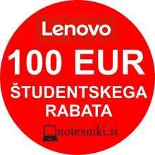 Kdor študira, lahko kupi Lenovo notesnik 100 EUR ceneje