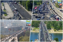DUGE KOLONE NA PLAVOM MOSTU I SEMAFORU KOD UŠĆA, A NA AUTOKOMANDI JE BAŠ GUŽVA: Na Gazeli i Brankovom ka centru grada sve teče (FOTO)