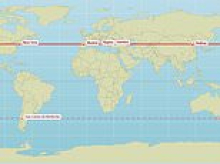 What's your hometown's parallel? Incredible map reveals the surprising cities at identical latitudes - including Edinburgh and Moscow