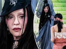 Madonna, 67, caught giving death look to one of her pretty 'nymphs' after ordering her to move on Met Gala steps