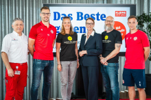 Typisierung bei der Styria : GAK-Spieler machten es vor: In ein paar Minuten zum Lebensretter werden 