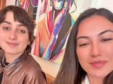Tense moment NYC mayor's staunch pro-Palestinian wife bumps into MISS ISRAEL in Manhattan cafe