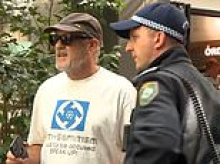 Chaos at Bondi Royal Commission as man in swastika shirt interrupts proceedings