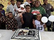 Kumanjayi Little Baby's brother celebrates his first birthday without his sister