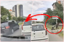 PRISEBNA MAJKA SPREČILA TRAGEDIJU U NOVOM SADU! S bebom u kolicima prelazila ulicu na pešačkom, kad je PROLETEO crni automobil: 