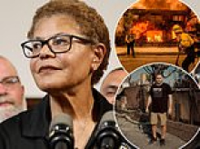 LA Mayor Karen Bass accidentally says VERY rude word during debate that saw rival Spencer Pratt steal the show