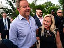 Marjorie Taylor Greene's journalist fiancé quits Washington to focus on their Trump-free nuptials
