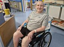 My husband crashed his bike and was rushed to hospital with a shattered pelvis... but it saved his life