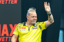 Austrian Darts Open: Ex-Weltmeister Peter Wright wartet auf den Steirer Zoran Lerchbacher