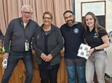 Passenger and two crew members from hantavirus cruise ship visited a school during stop at 'world's most remote island' where Brit has suspected infection