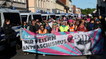 Proteste: Rechtsextreme deutlich in Unterzahl bei Aufmarsch in Demmin