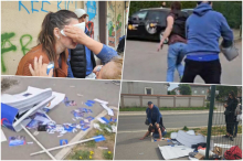 BRUTALAN NAPAD NA AKTIVISTE SNS U ZEMUNU! Blokaderi divljali, lomili i pretili, povređena žena (FOTO+VIDEO)