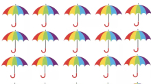 In nur 15 Sekunden: Augentest im Video: Sehen Sie, welcher Regenschirm anders ist?