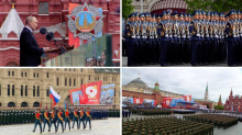 FOTOGALERIJA Nikad skromnija parada u Moskvi: 'Iznad trga bi mogli zujati ukrajinski dronovi'
