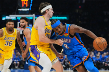 Ob 2.30: Los Angeles Lakers - Oklahoma City Thunder