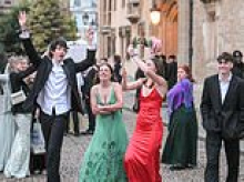 Revelling students party through the night as they head to Oxford University's £200-a-ticket May Balls