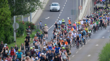 Verkehr: Große Fahrraddemo auf Autobahnen gegen A5-Ausbau