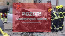 FOTO STRAVE Jedan mrtav u sudaru kod Požege: Vatrogasci rezali lim auta da izvuku ljude