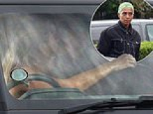 Christine McGuinness is seen locking lips with DJ Roxxxan in her Land Rover Defender - just weeks after being linked to Olympian Nicola Adams
