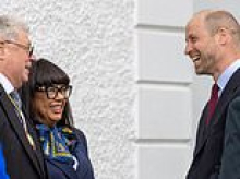 Prince William opens men's suicide prevention centre as he marks Mental Health Awareness Week after candidly sharing his own struggles whilst volunteering as an air ambulance pilot