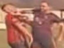 Footballer caught on video flattening opponent with elbow to face is given suspended prison term