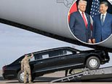 Inside Trump's 'monster' China security bubble after three assassination attempts and secret 'foreign terror plots' as Secret Service agents expose chilling threats stalking him