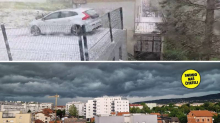 Ugasilo se nebo: Nevrijeme pogodilo Zagreb, vjetar nosi limove, u centru srušeno stablo