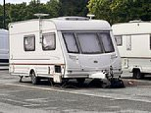 Fury as 'nuisance' travellers take over B&Q car park with 17 caravans, dogs running riot and rubbish piling up
