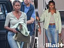Michelle Obama looks alarmingly thin on Beverly Hills dinner date with Malia and Sasha - as Barack's absence fuels fresh whispers about their marriage