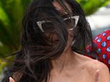 ALISON BOSHOFF: Windswept Demi, 63, is the mane attraction at Cannes...