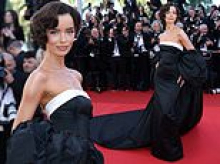 Maura Higgins continues her global take over as she stuns in a strapless black gown at the 79th Cannes Film Festival opening ceremony