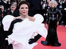 Hollywood icons Dame Joan Collins, 92, and Jane Fonda, 88, look picture perfect in gowns and diamonds as they lead the glamour at the 79th Cannes Film Festival opening ceremony