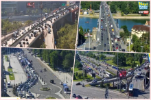 BRANKOV I AUTOKOMANDA STOJE, NEPREGLEDNA KOLONA ZA TERAZIJSKI TUNEL: Opšti krkljanac jutros na beogradskim ulicama, koloni na Plavom mostu ne vidi se kraj FOTO