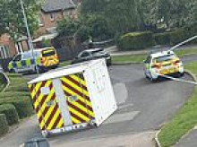 Woman, 30, left fighting for her life and four teenage boys arrested after stabbing - as suspects seen 'fleeing on e-bike'