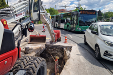 Baustelle: Rund um den Riesplatz brauchen Autolenker viel Geduld: Das steckt dahinter